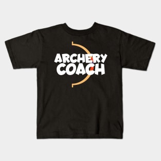 Archery coach Kids T-Shirt